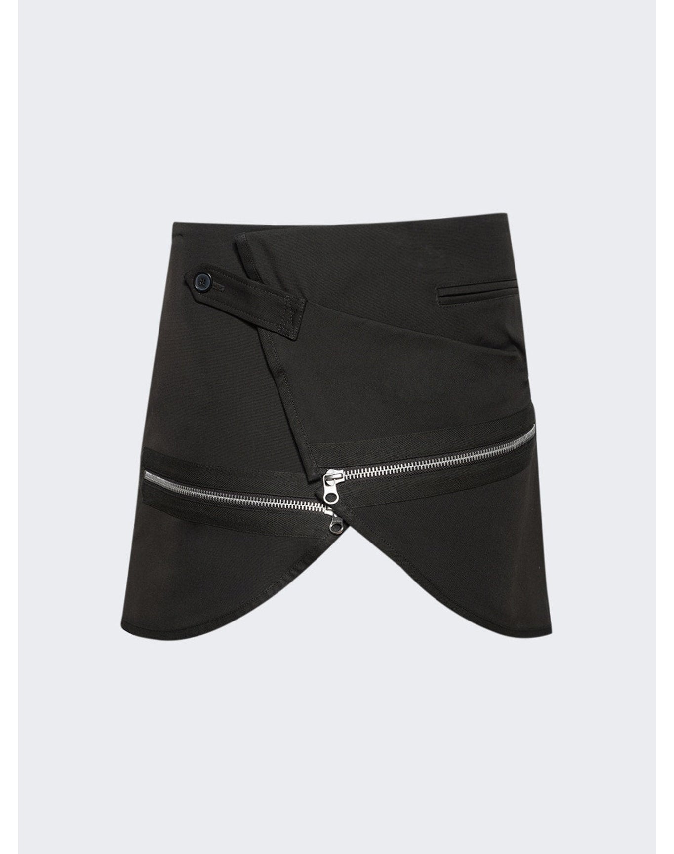 Courrèges | Women | Modular Cotton Mini Skirt | Mud Brown