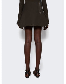 Courrèges | Women | Modular Cotton Mini Skirt | Mud Brown