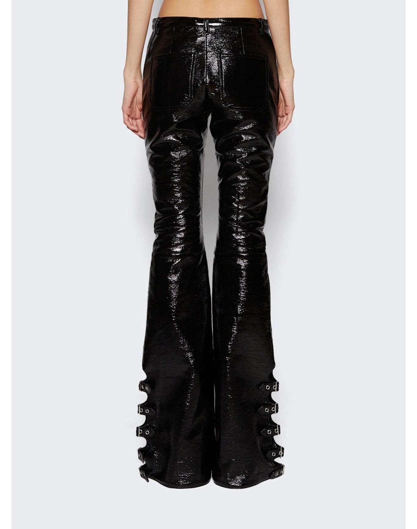 Courrèges | Women | Multi-buckle Bootcut Pants | Black