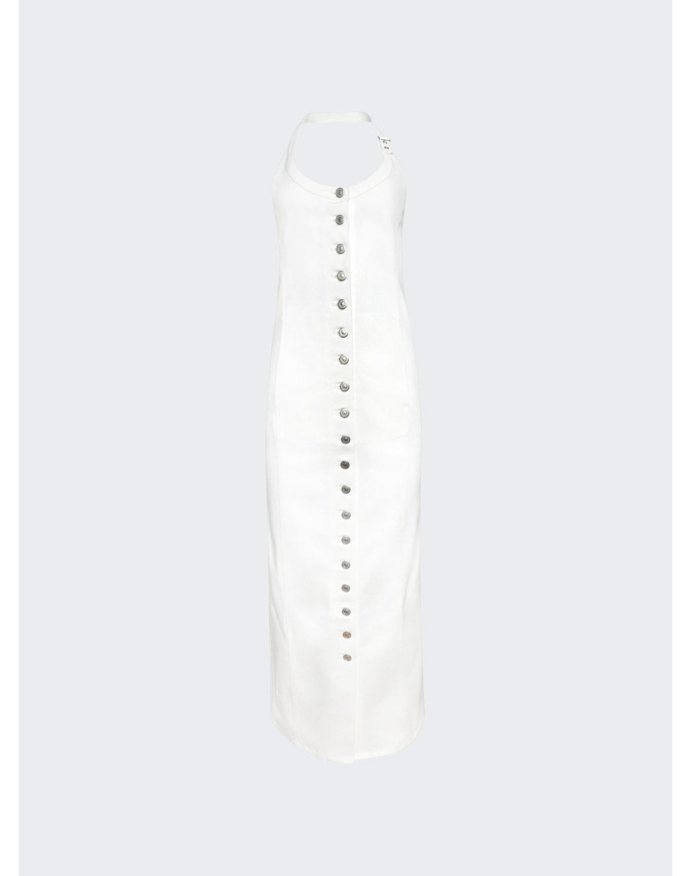 Courrèges | Women | Multiflex White Denim Long Dress | White