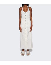 Courrèges | Women | Multiflex White Denim Long Dress | White