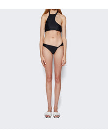 Courrèges | Women | Twist Tech Jersey Swim Top | Black