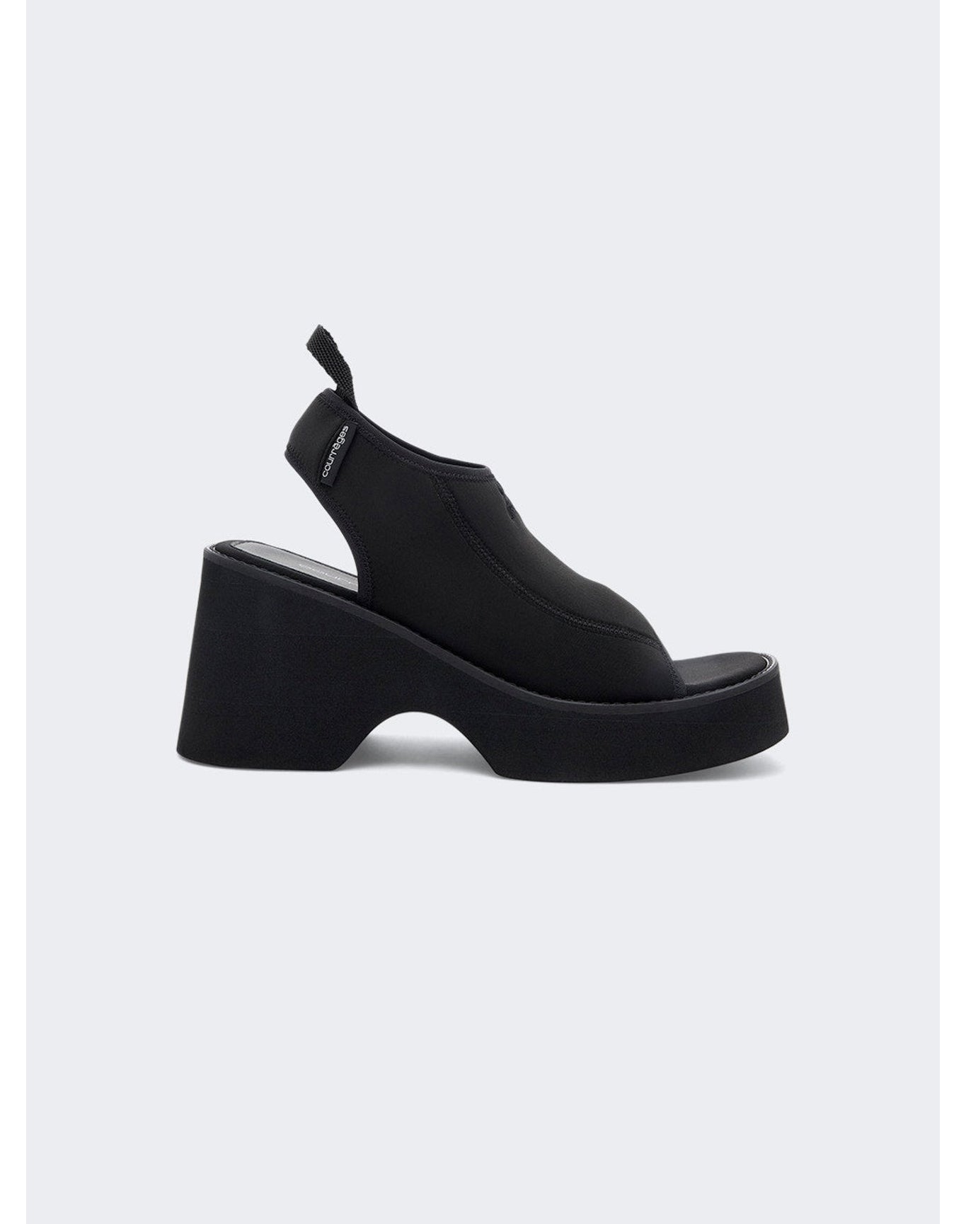 Courrèges | Women | Wave Sandals | Black