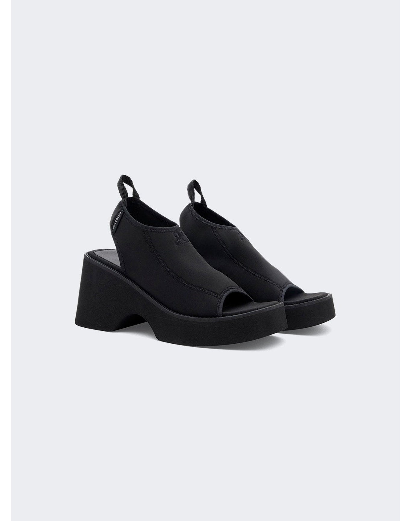 Courrèges | Women | Wave Sandals | Black