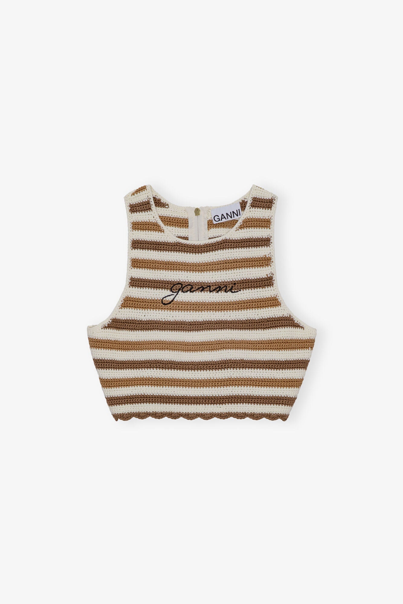 Crochet Racerback Top | Copper Brown