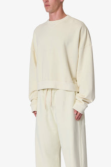 Cropped Crewneck | Off White