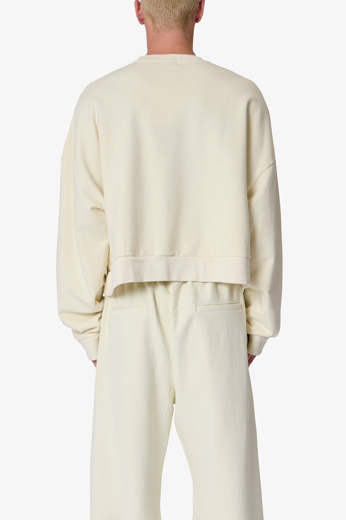 Cropped Crewneck | Off White