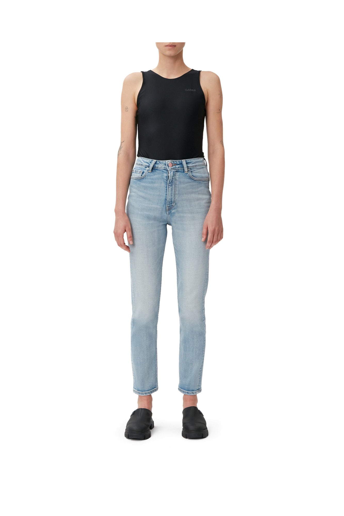 Cropped Jeans | Light Blue Vintage