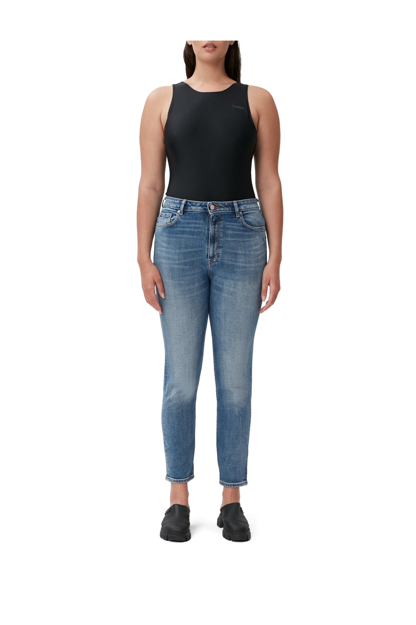 Cropped Jeans | Mid Blue Vintage (V1)