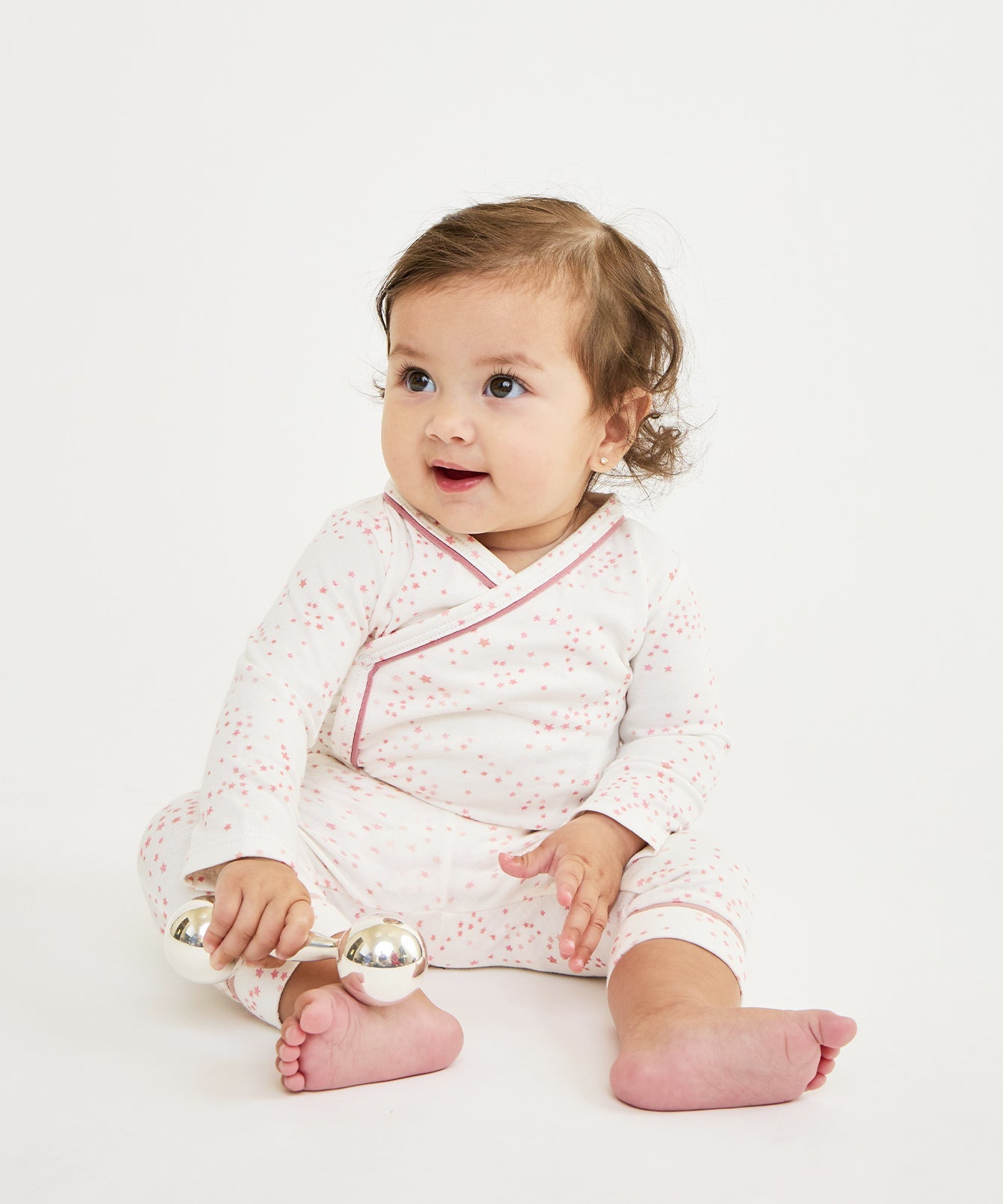 Girls | Crossbody One-piece | Pink/White
