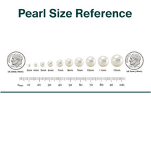 Round Drop Earrings | 14K White Gold | 0.25 Carat Lab Grown Diamond/White Akoya Pearl | 8mm - 9mm | H-I-I2-I3