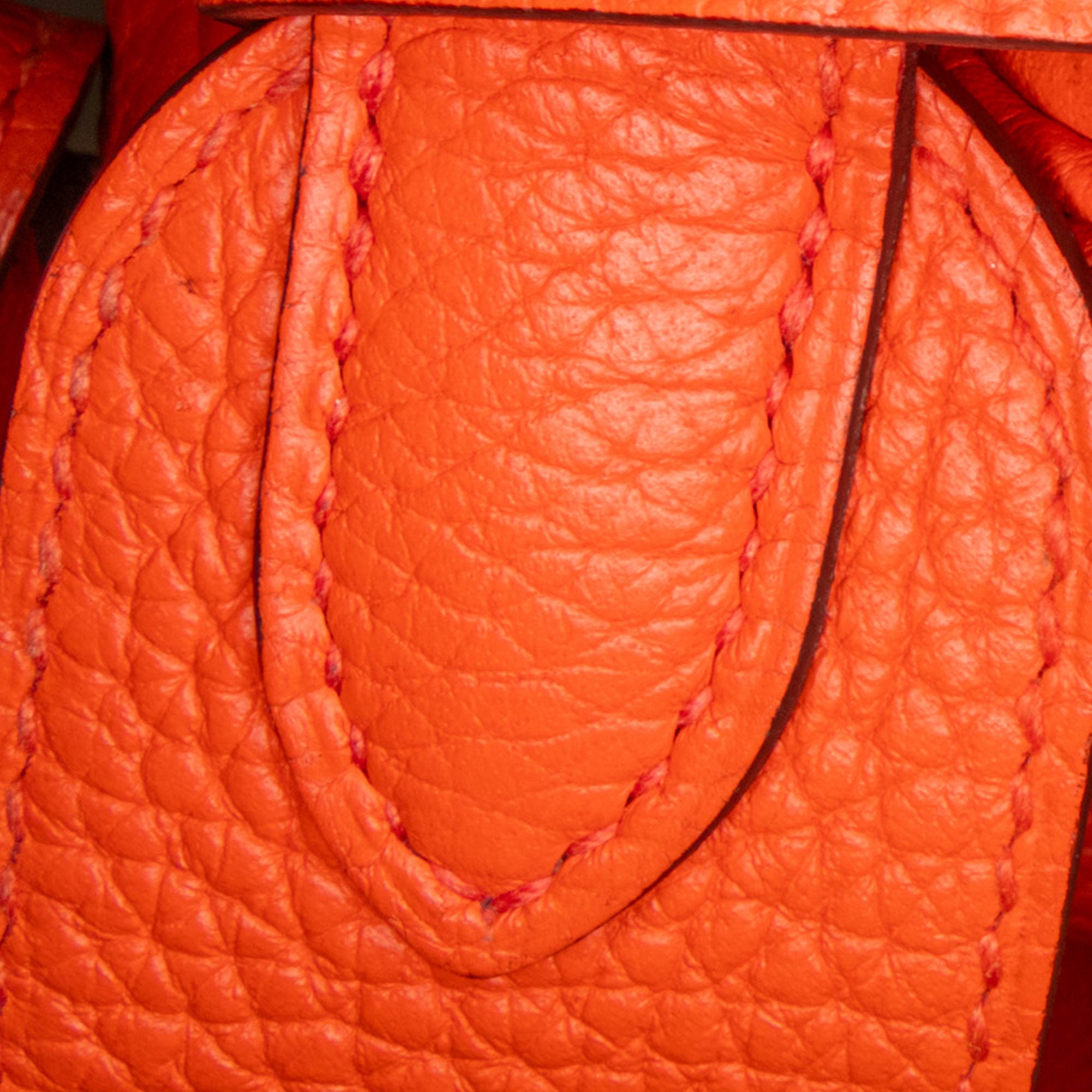 Hermes | Pre-Owned Clemence Lindy 34 | Orange