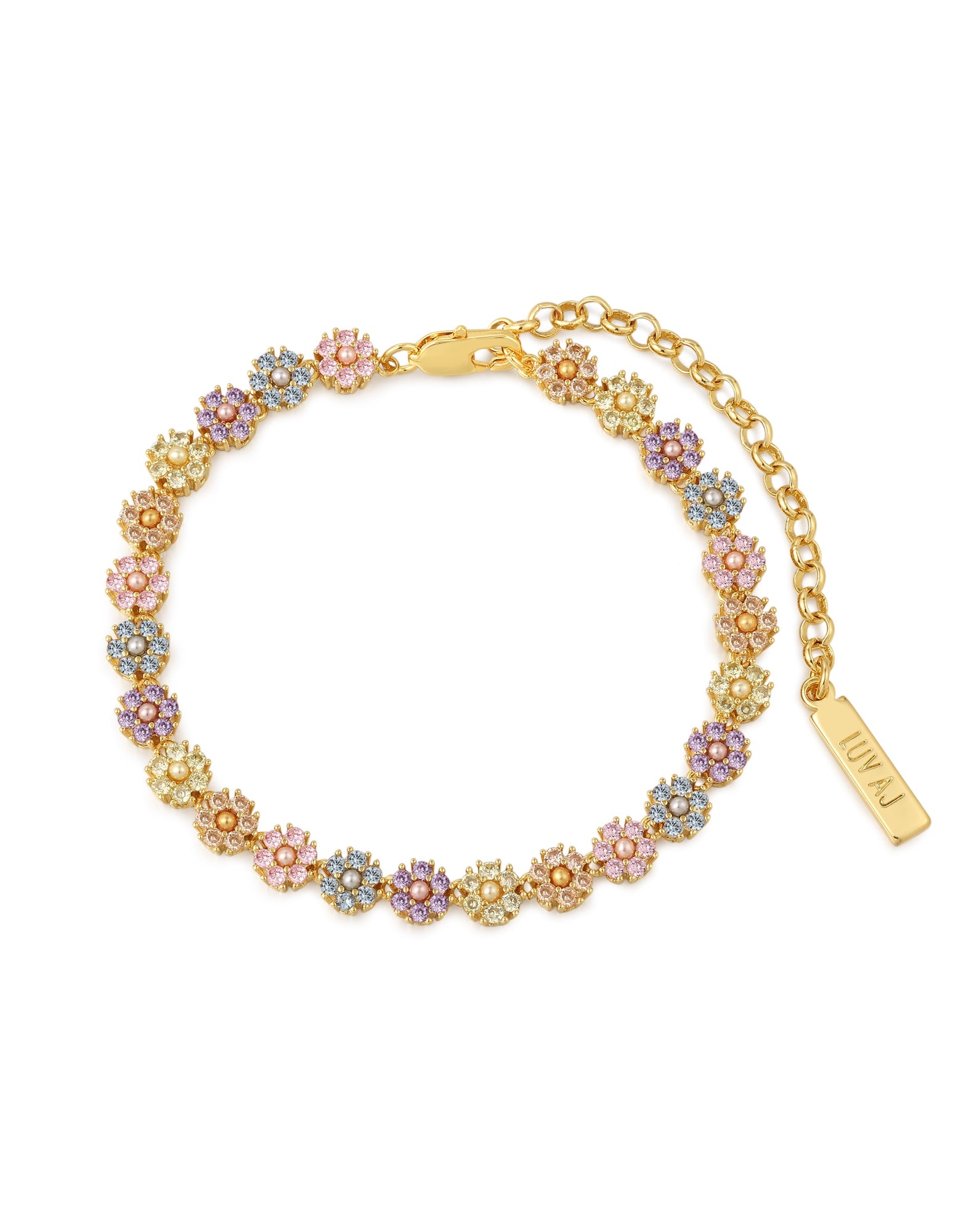 Daisy Studs Anklet | Gold