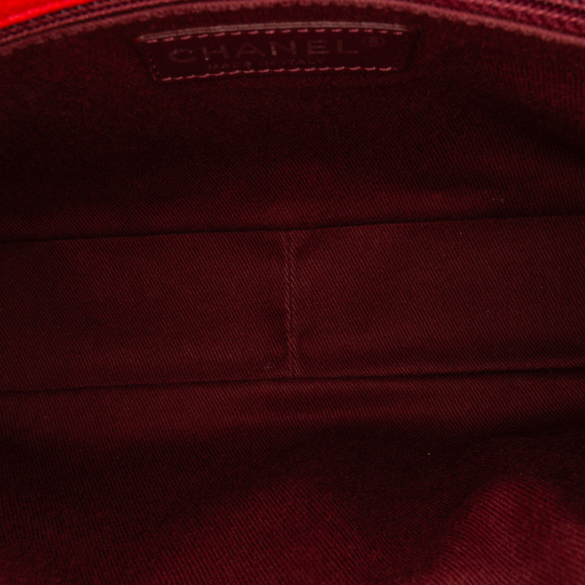 Chanel | Pre-Owned Small Quilted Goatskin Double Carry Waist Chain Flap - I | Red