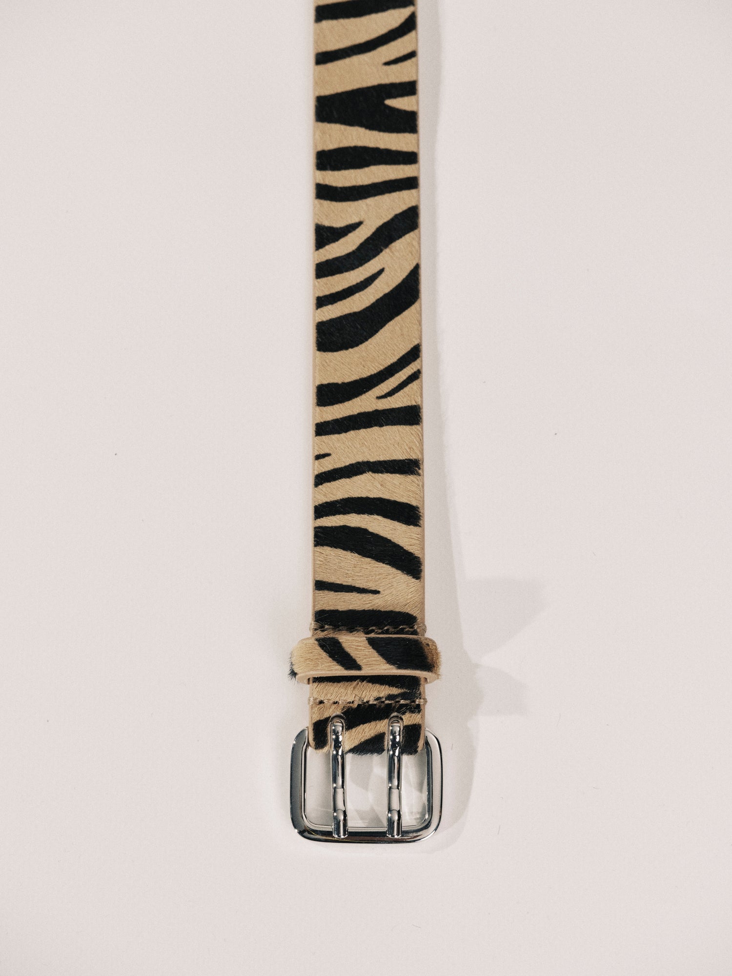 Mini Hutch Animal Belt | Zebra & Silver