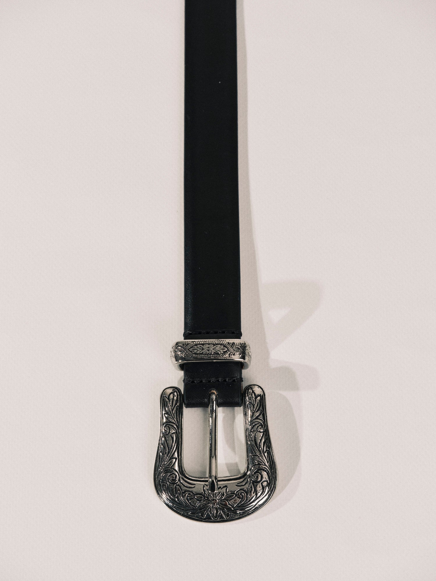 Western Belt | Black & Silver