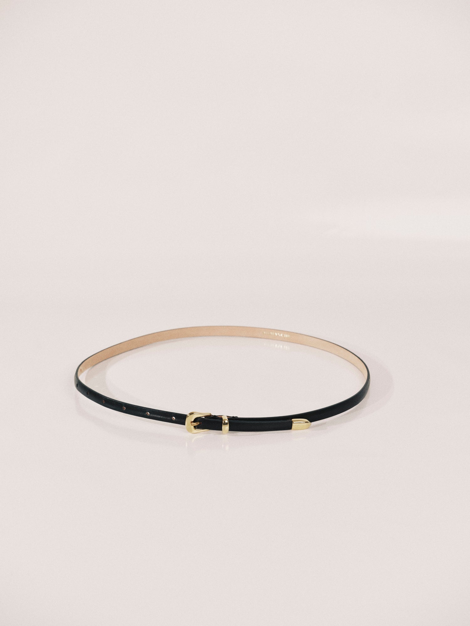Le Fil Belt | Black & 24K Gold