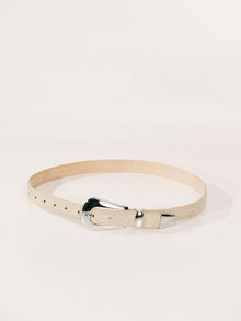 Colette Suede Belt | Papyrus & Silver