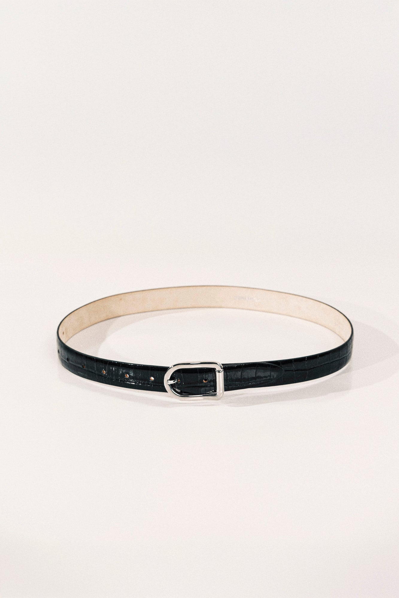 Mija Croco | Black Croco & Silver