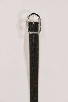 Mija Croco | Dark Chocolate Croco & Silver