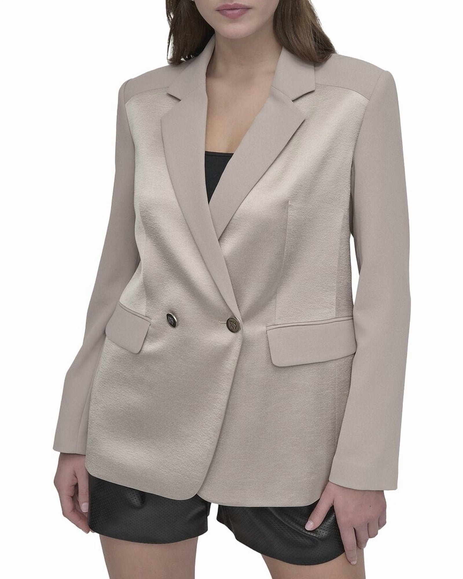 DKNY | Womens | Open Back Blazer | Purple