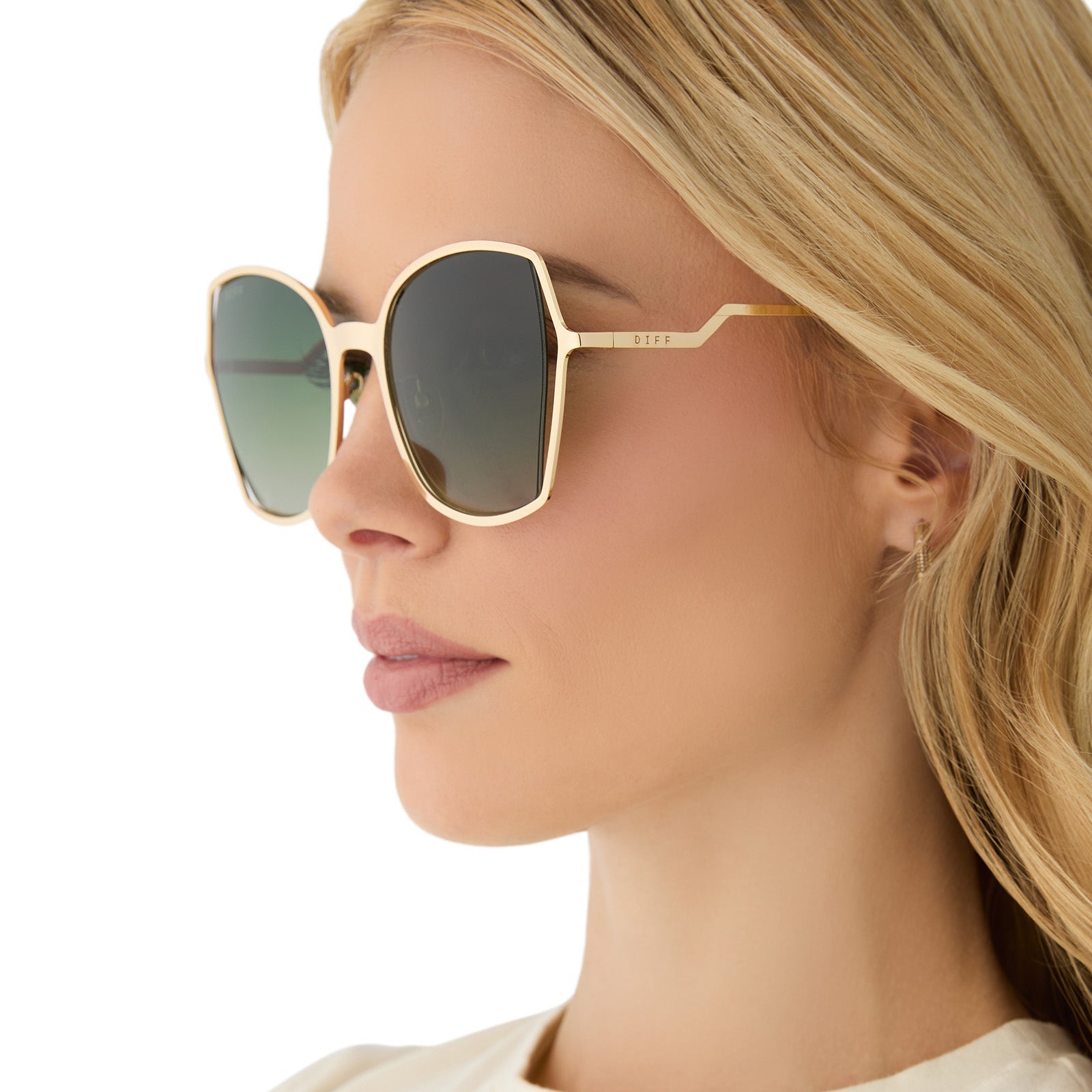 Womens | Donna III Sunglasses | Gold | Cool Matcha Gradient Polarized Lenses