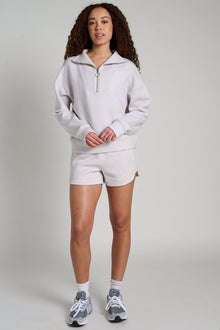 MPG | Dreamweave Long Sleeve Quarter Zip | Heather Moonbeam
