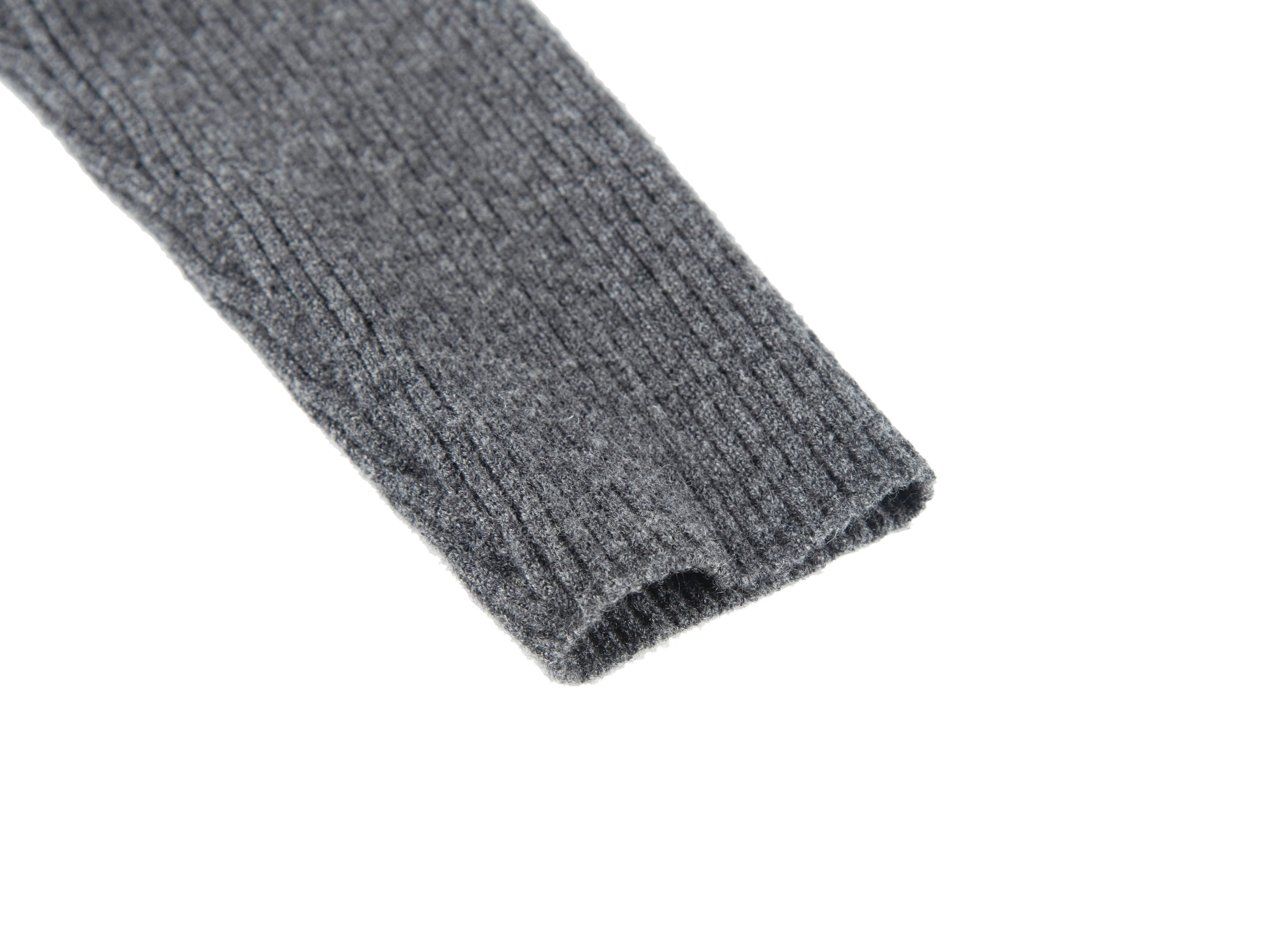 Turtleneck Sweater With Patterned Knit | Grey