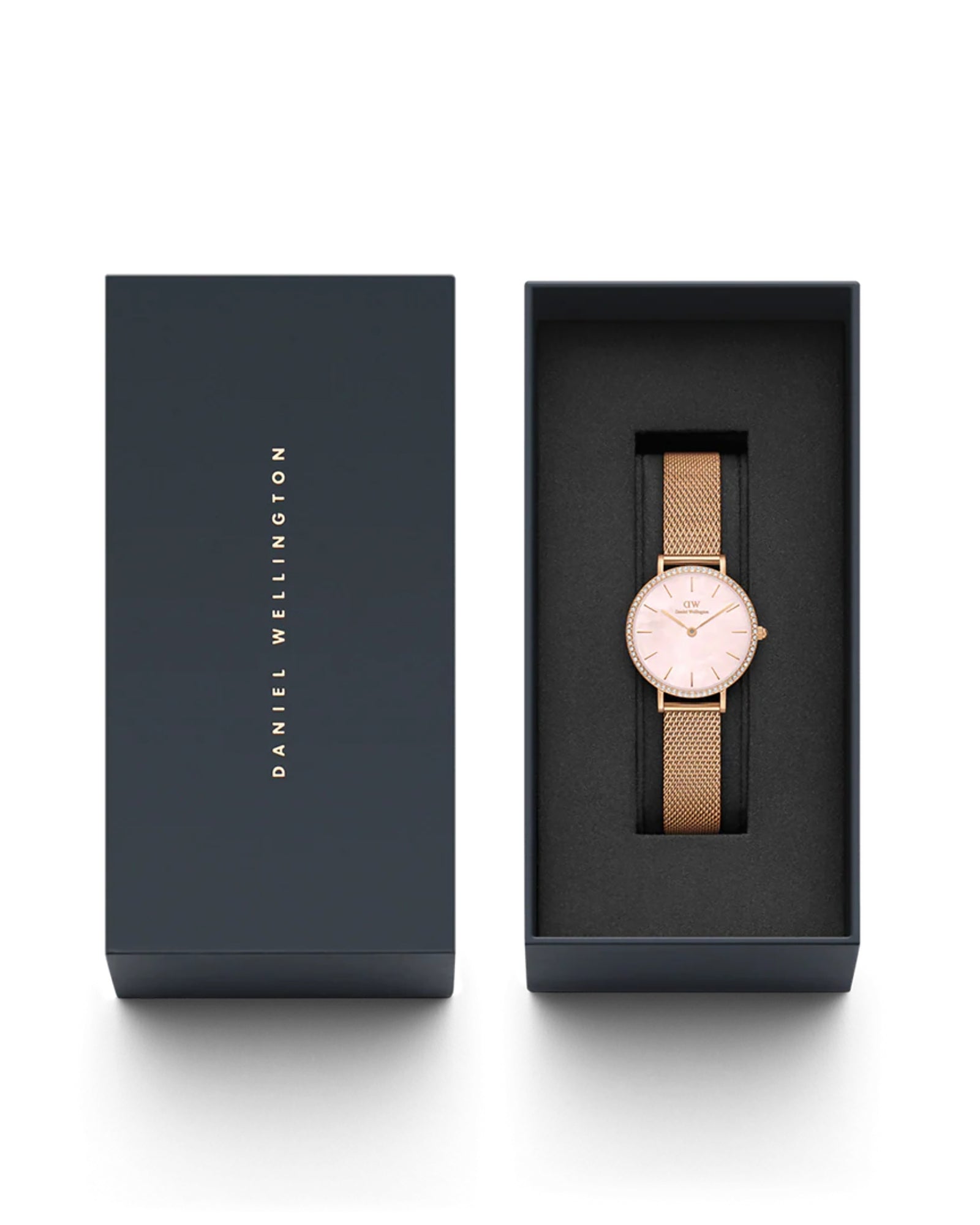 Womens | Petite Lumine Bezel Melrose | Mother of Pearl | Rose Gold