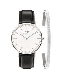 Mens | Classic Sheffield & Classic Bracelet Set | White | Silver