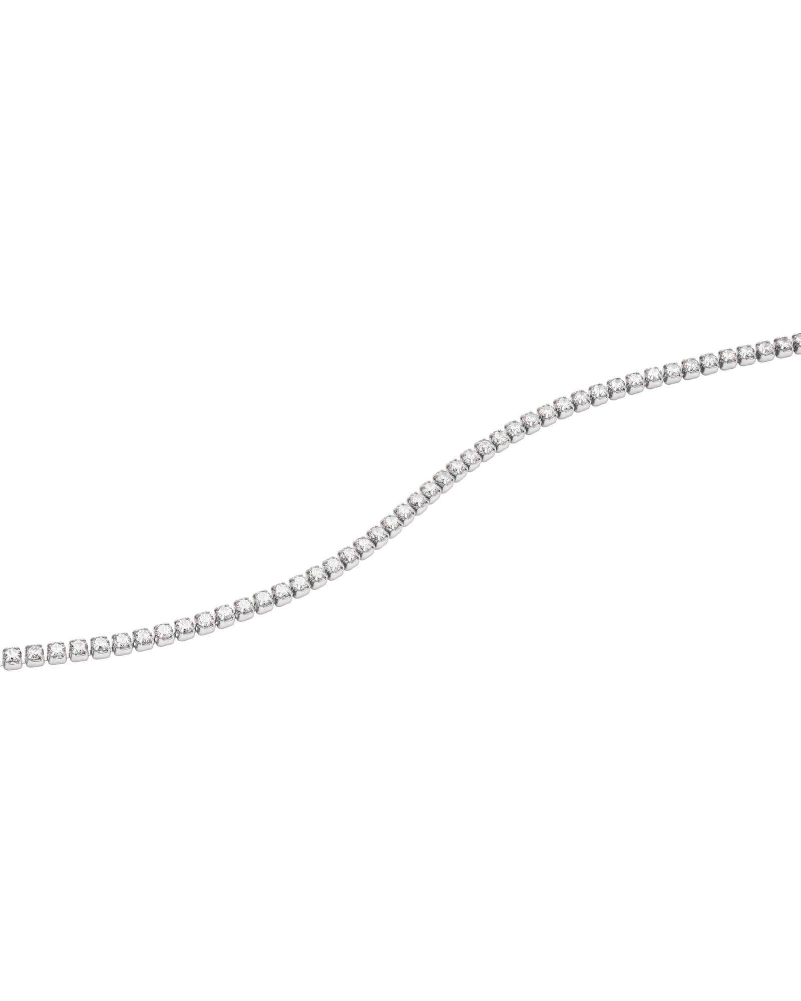 Womens | Petite Sterling & Tennis Bracelet Set | White | Silver