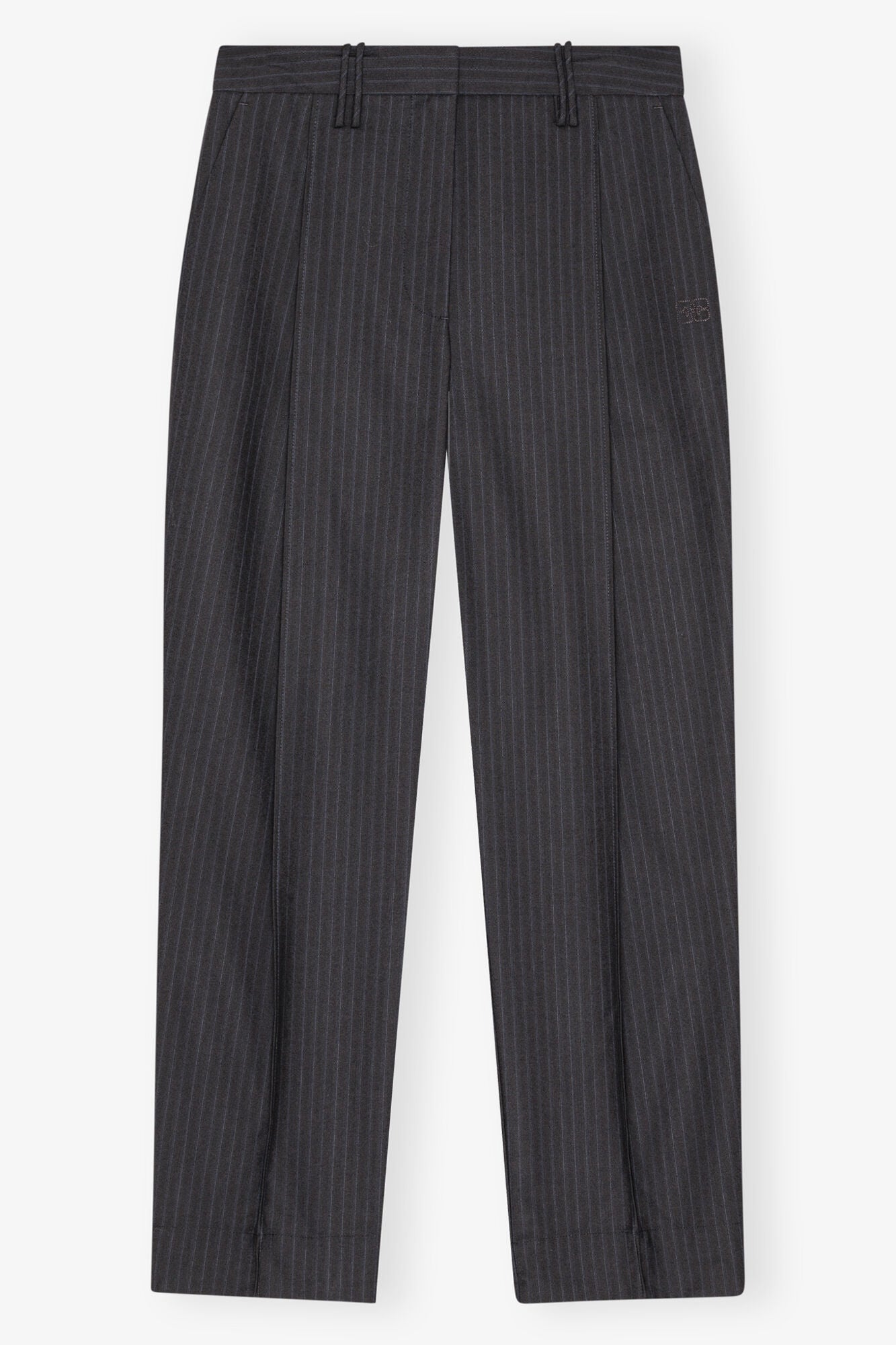 Dark Grey Stripe Suiting Trousers | Phantom