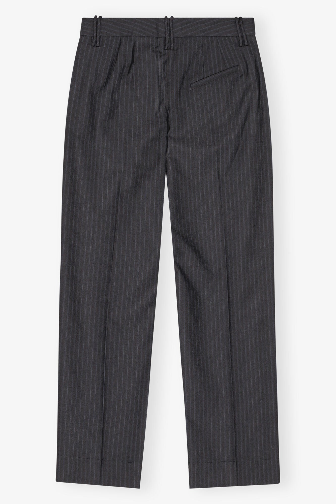 Dark Grey Stripe Suiting Trousers | Phantom