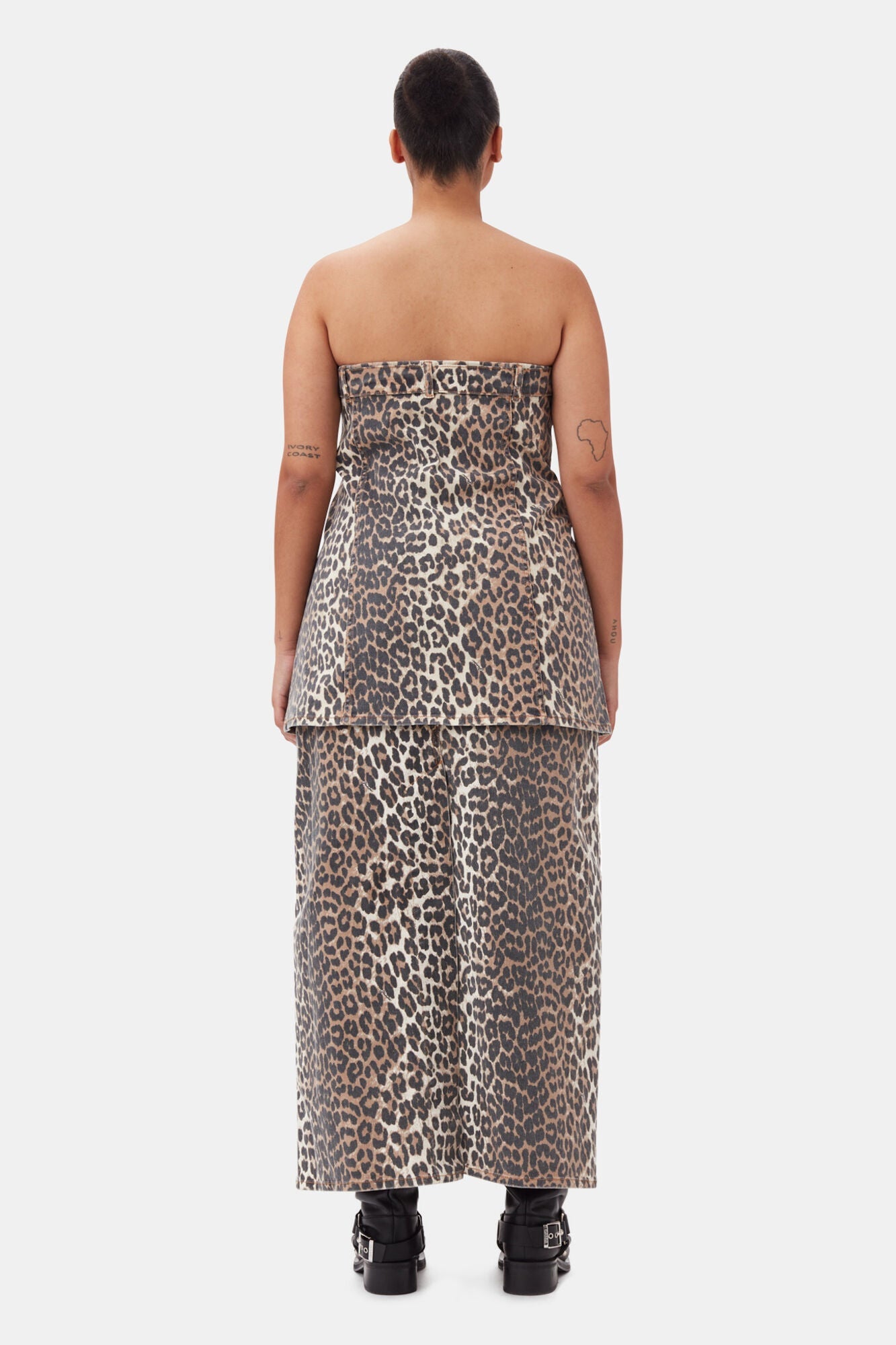 Denim Top | Leopard