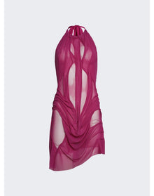 Di Petsa | Women | Wetlook Mini Dress | Pink