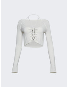 Dion Lee | Women | Bolt Loop Long Sleeved Top | Ivory