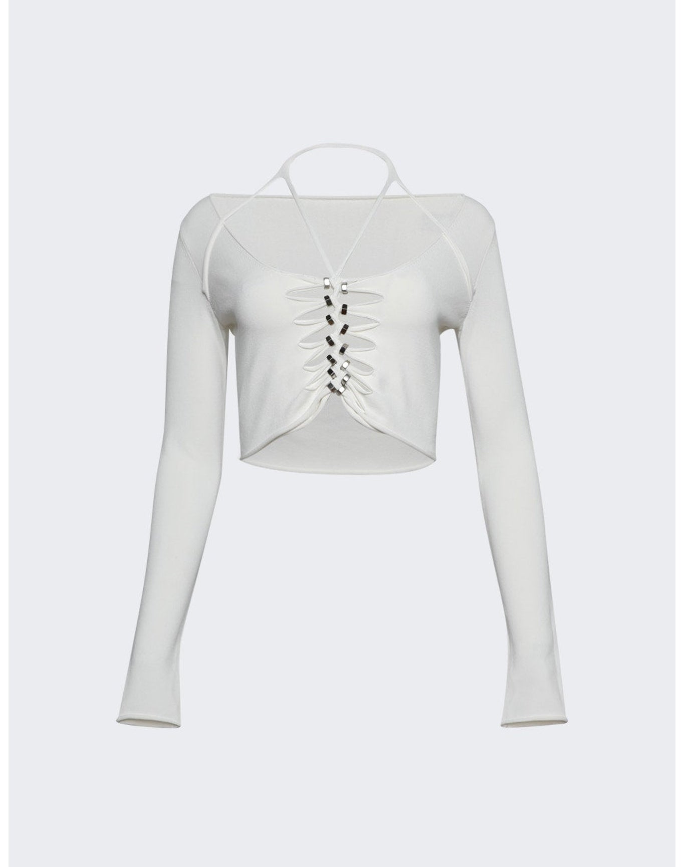 Dion Lee | Women | Bolt Loop Long Sleeved Top | Ivory