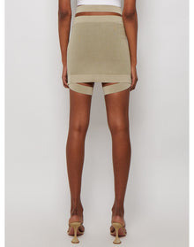 Dion Lee | Women | Cross Rib Skirt | Beige