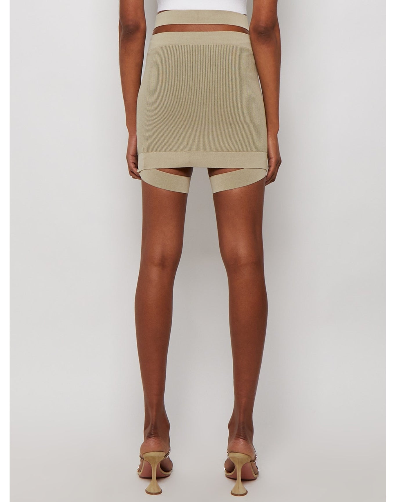 Dion Lee | Women | Cross Rib Skirt | Beige