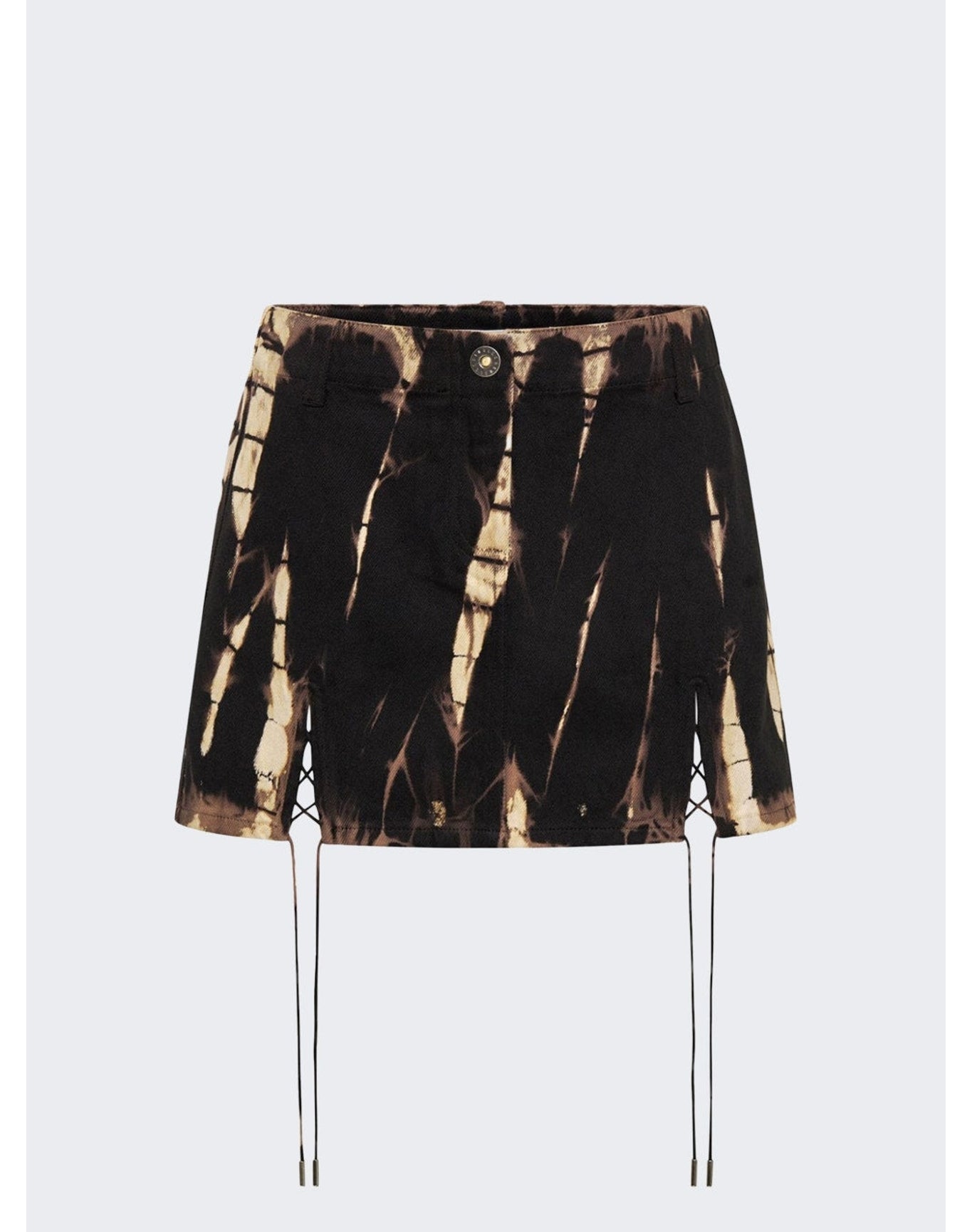 Dion Lee | Women | Denim V-wire Mini Skirt | Black