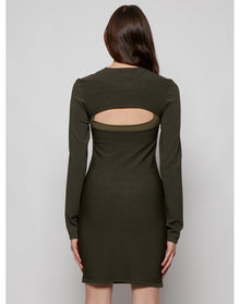 Dion Lee | Women | Double Hosiery Mini Dress | Dark Moss