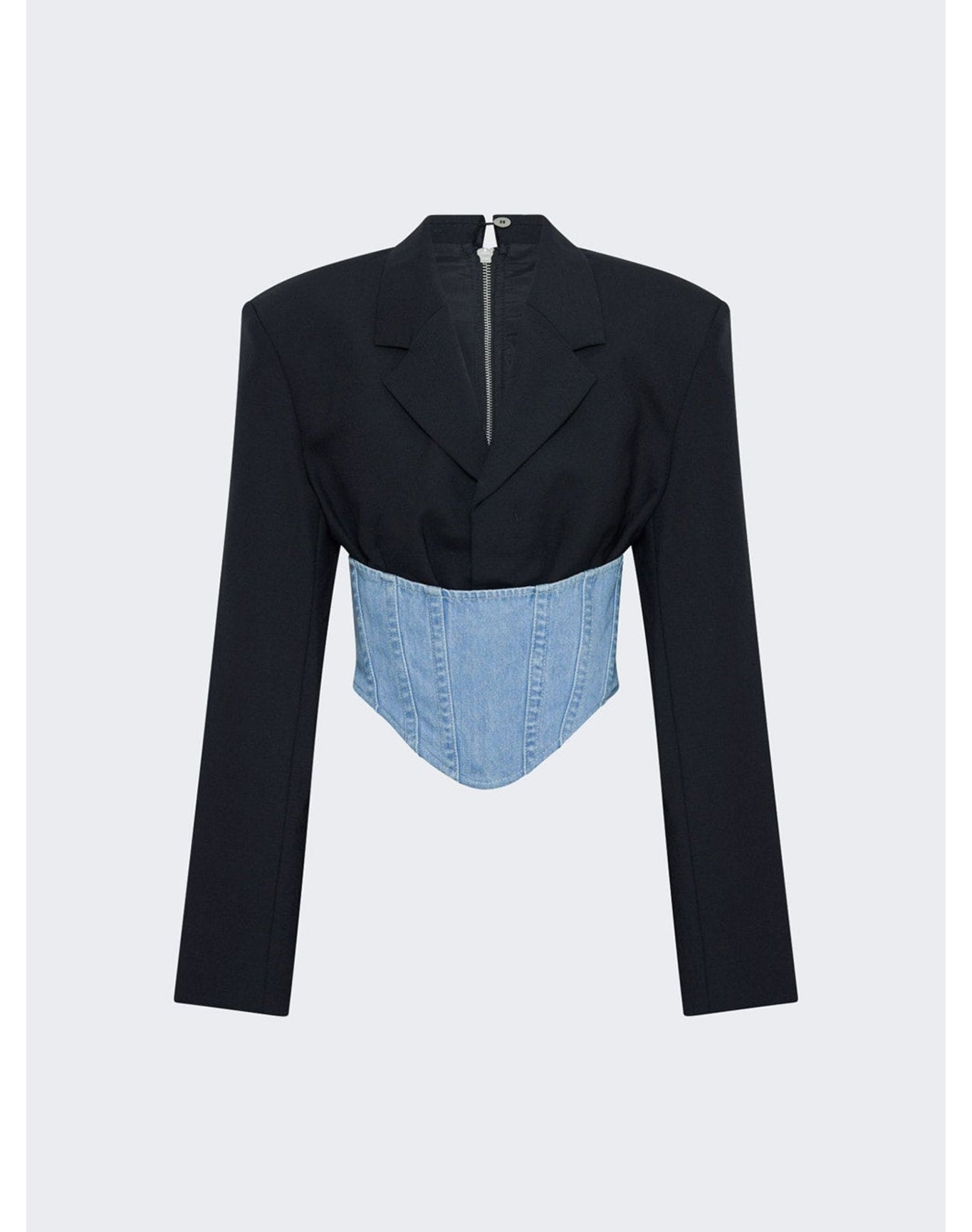 Dion Lee | Women | Float Corset Blazer | Black x Blue