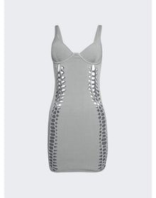 Dion Lee | Women | Layered Braided Mini Dress | Steel