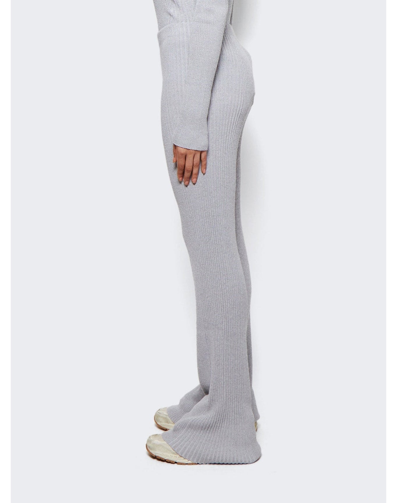 Dion Lee | Women | Light Reflective Rib Pant | Silver