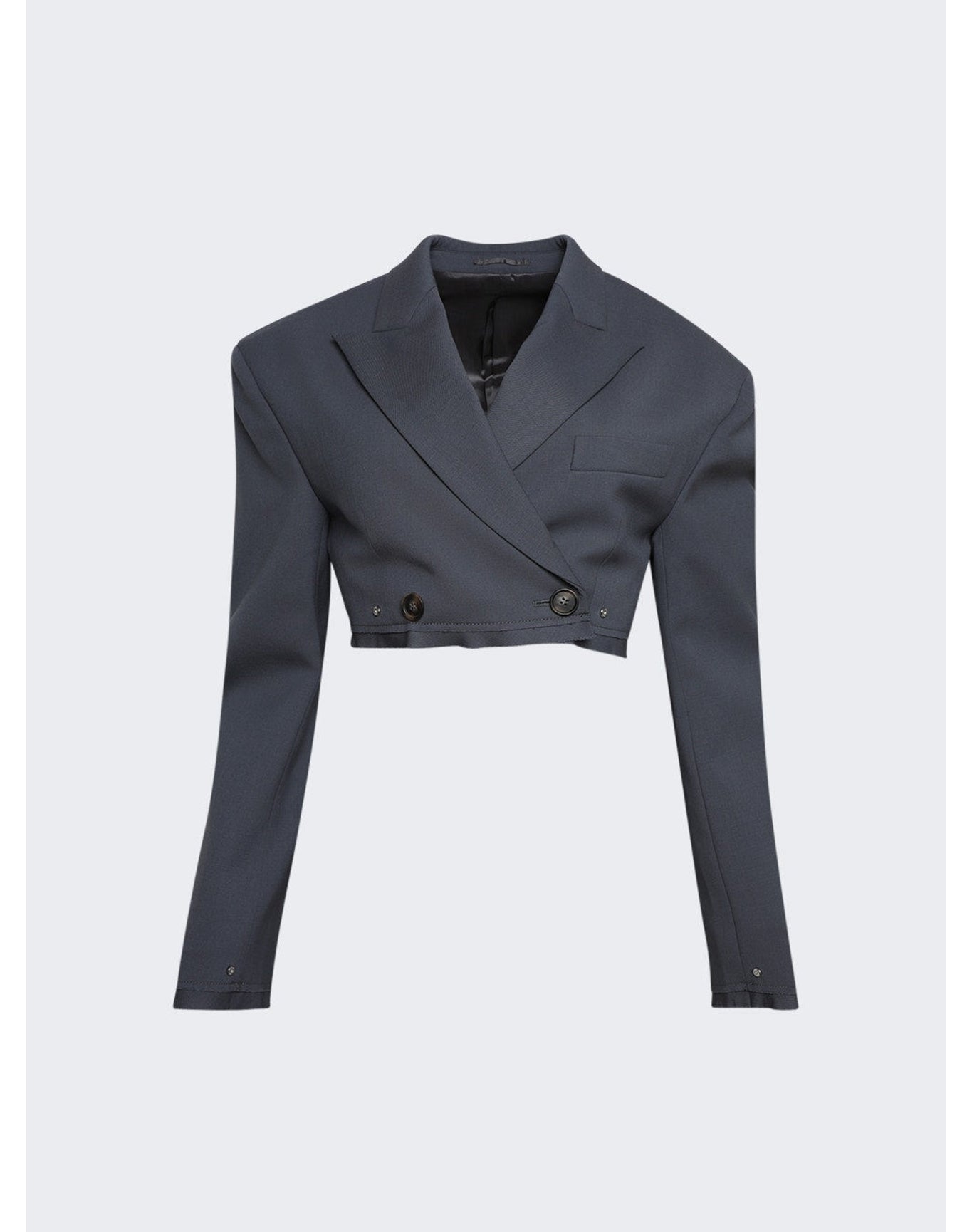 Dion Lee | Women | Oversized Crop Jacket | Asphalt