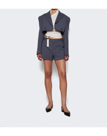 Dion Lee | Women | Riveted Tailored Short | Asphalt