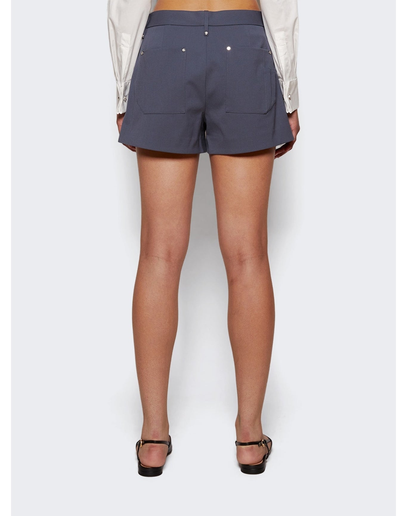 Dion Lee | Women | Riveted Tailored Short | Asphalt