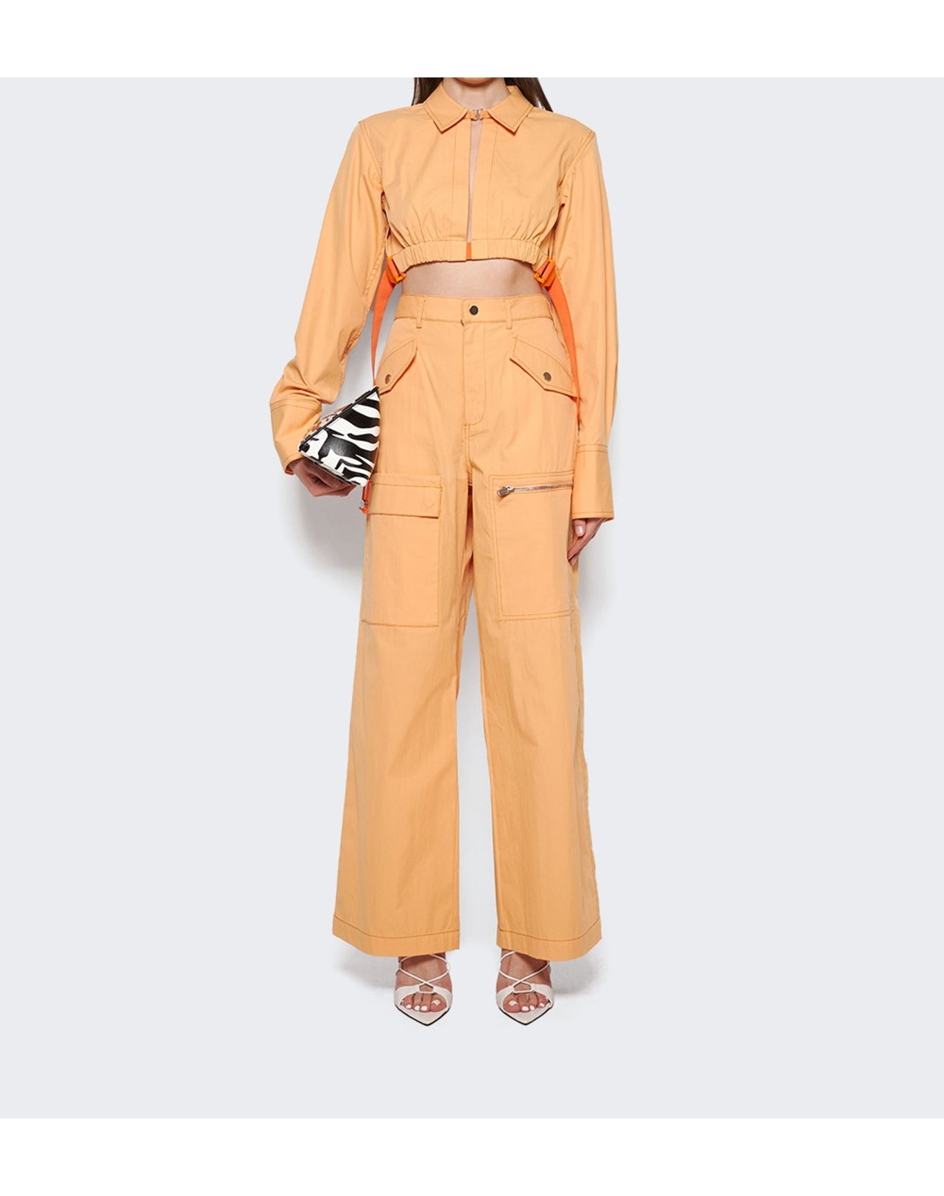 Dion Lee | Women | Slouchy Slider Shirt | Washed Orange