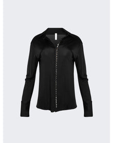 Dion Lee | Women | Studded Placket Shirt | Black