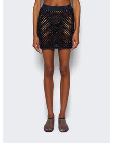 Diotima | Women | Mini Skirt In Crystal Mesh | Navy